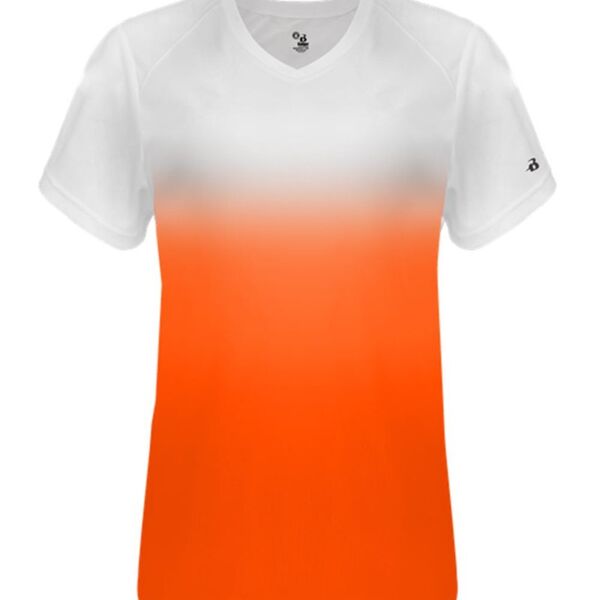 Women's V-Neck Ombre T-Shirt Thumbnail