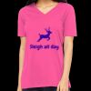 Missy's Relaxed Jersey Short-Sleeve V-Neck T-Shirt Thumbnail